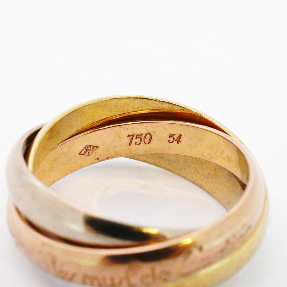 CARTIER 18k Gold Trinity Ring #54 - Picture 4 of 8